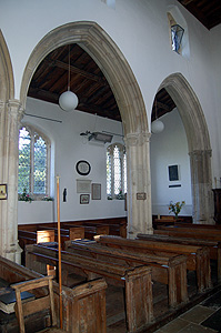 View from the nave into the north aisle August 2011